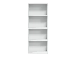 Estantería de madera de ingeniería blanca 60x30x152 cm