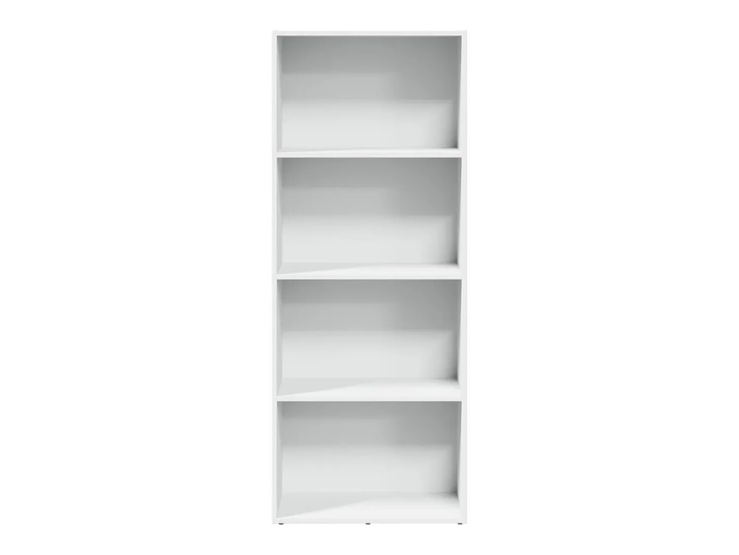 Estantería de madera de ingeniería blanca 60x30x152 cm