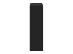 Estantería de madera de ingeniería negra 102x32x108 cm