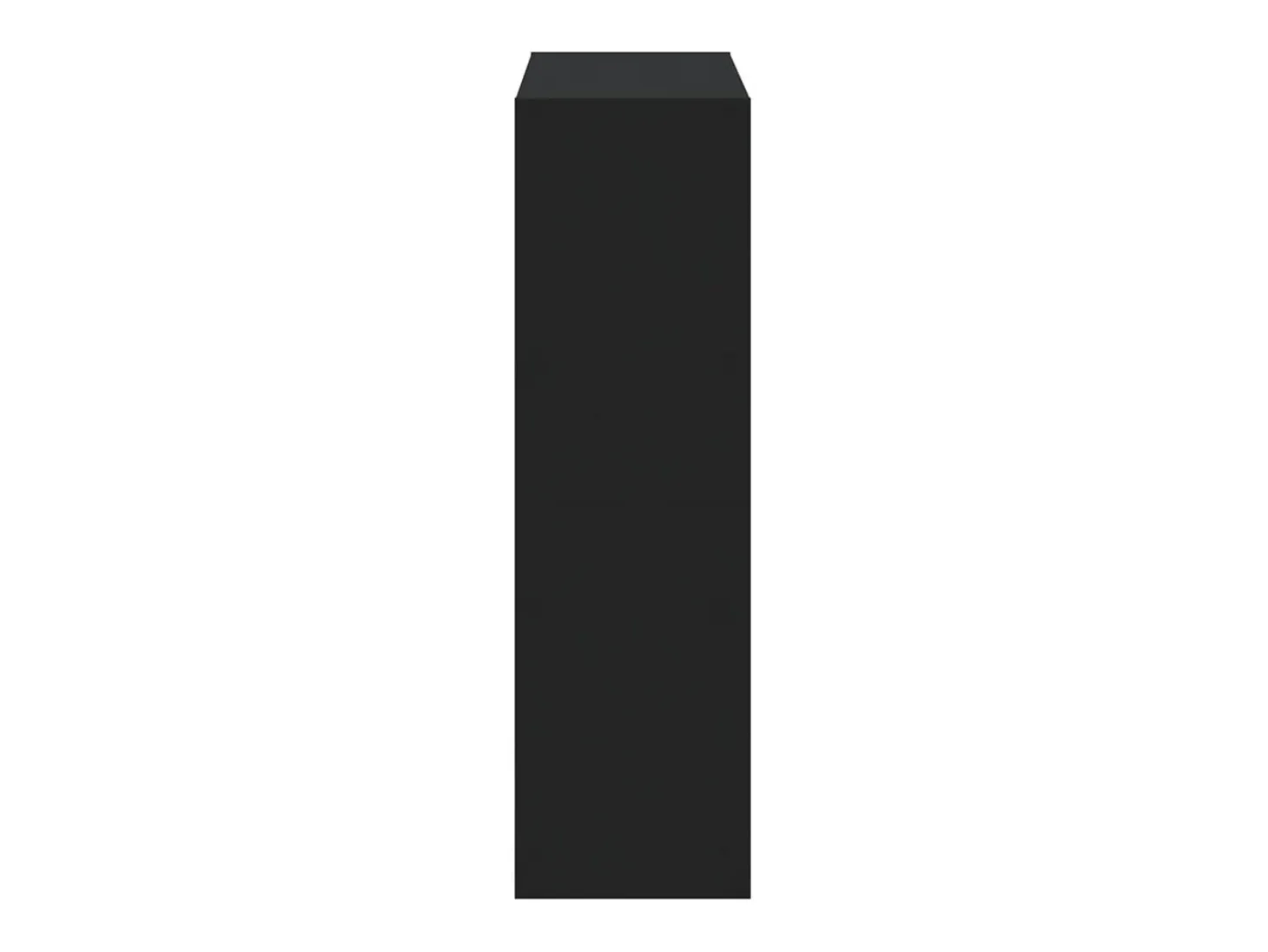Estantería de madera de ingeniería negra 102x32x108 cm