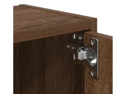 Estantería de madera de ingeniería marrón roble 40x24x52 cm