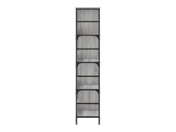 Estantería de madera de ingeniería gris Sonoma 78,5x33x153 cm