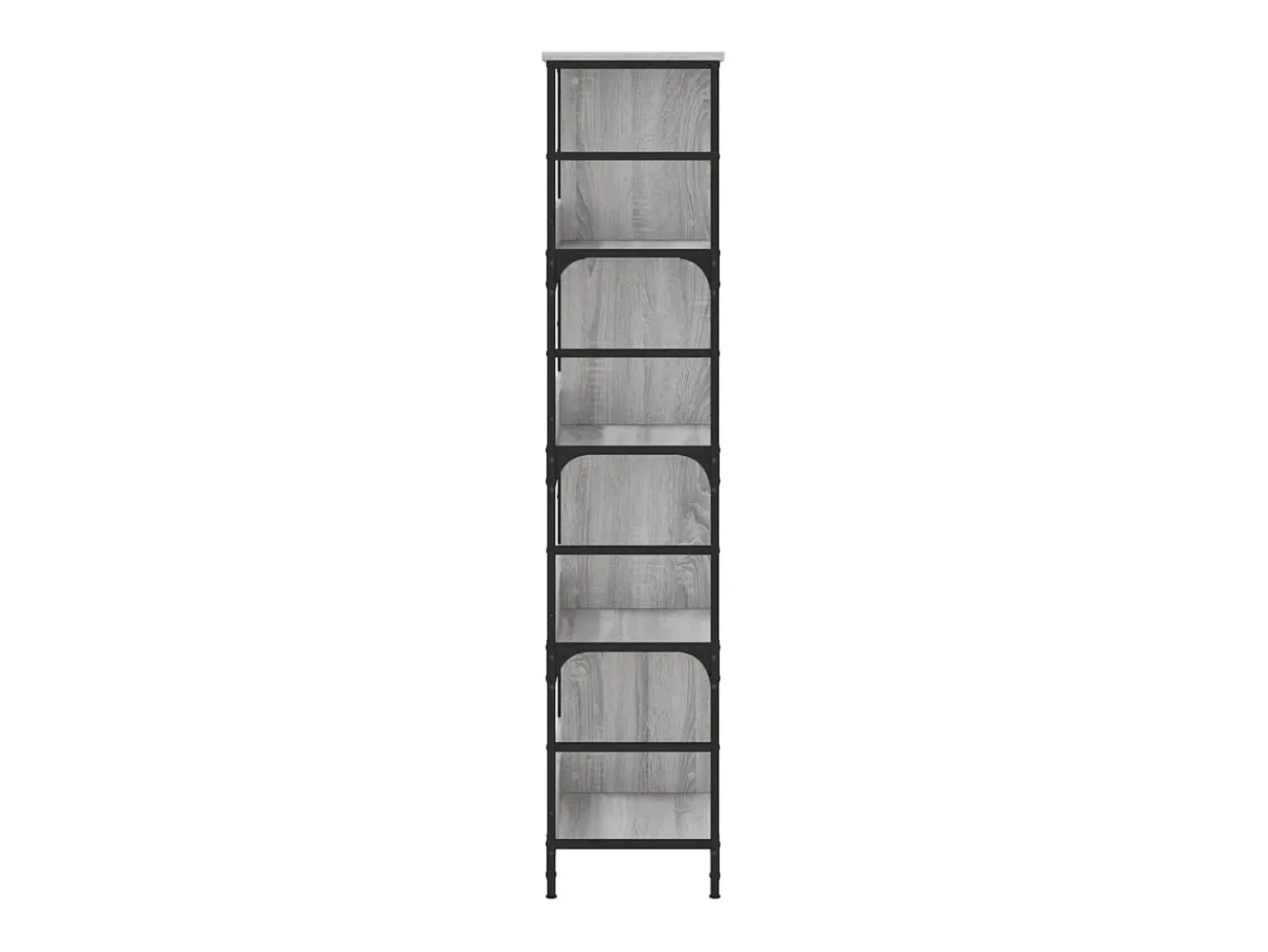 Estantería de madera de ingeniería gris Sonoma 78,5x33x153 cm