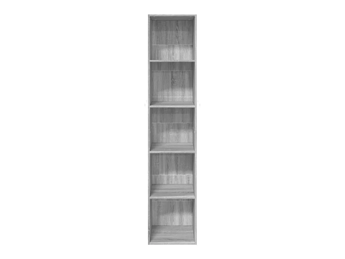 Estantería de madera de ingeniería gris Sonoma 40x30x189 cm