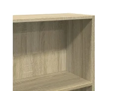 Estantería de madera de ingeniería roble Sonoma 80x24x176 cm