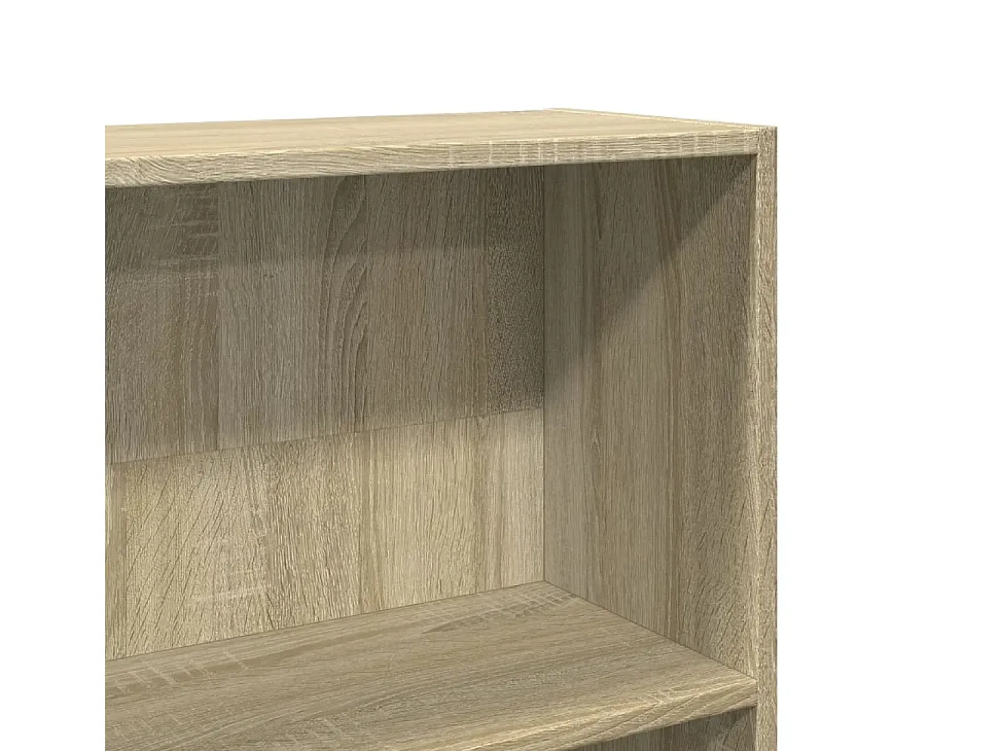 Estantería de madera de ingeniería roble Sonoma 80x24x176 cm