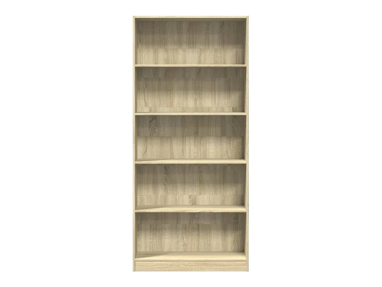 Estantería de madera de ingeniería roble Sonoma 80x24x176 cm