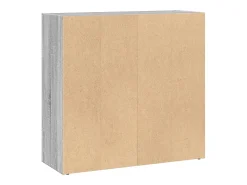 Estantería de madera de ingeniería gris Sonoma 80x30x77 cm