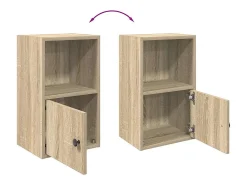 Estantería de madera de ingeniería roble sonoma 31x24x52 cm
