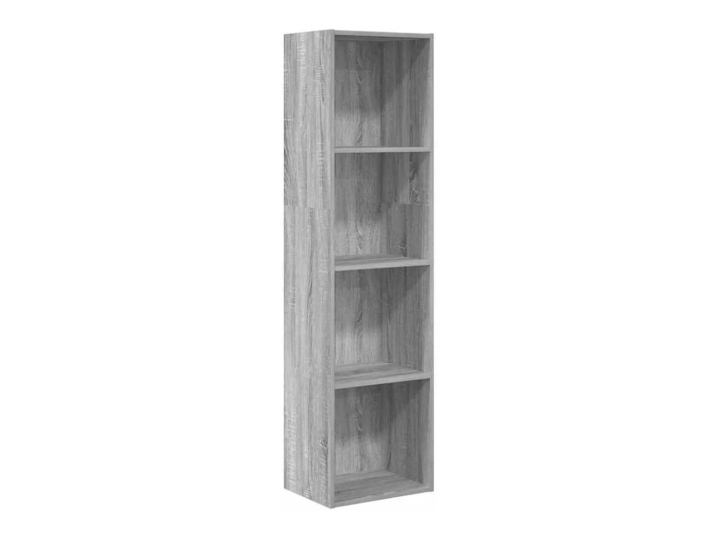 Estantería de madera de ingeniería gris Sonoma 40x30x152 cm