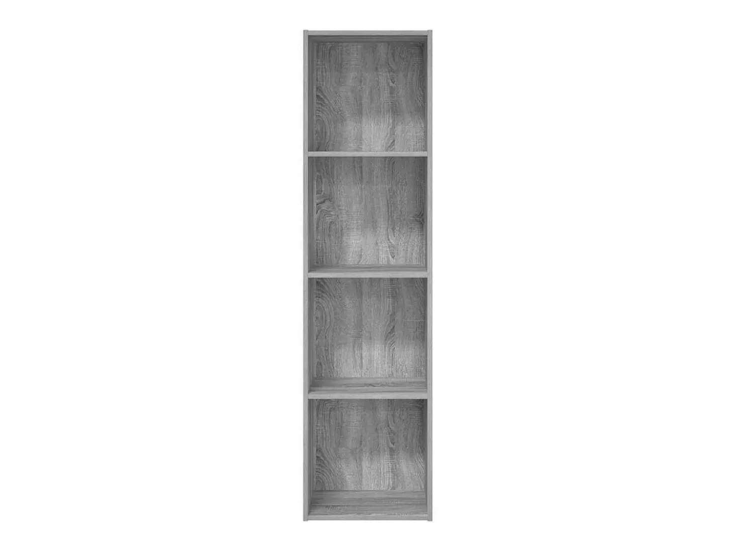 Estantería de madera de ingeniería gris Sonoma 40x30x152 cm