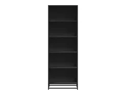 Estantería de madera de ingeniería negra 60x35x170,5 cm