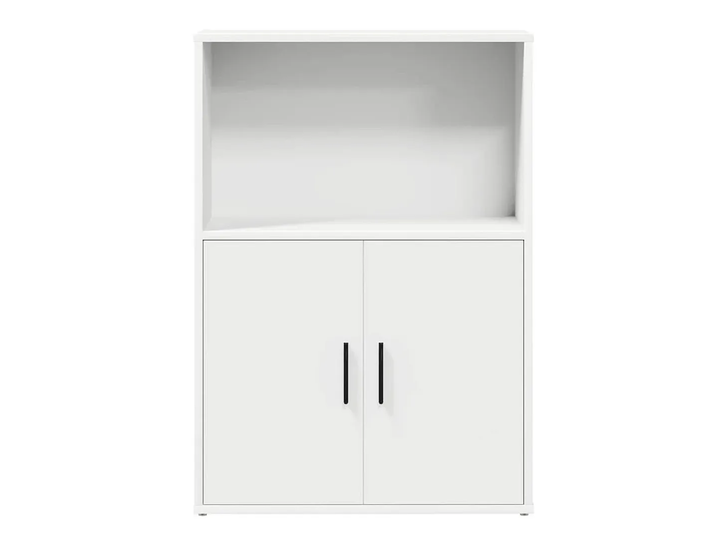 Estantería de madera de ingeniería blanca 60x24x85 cm