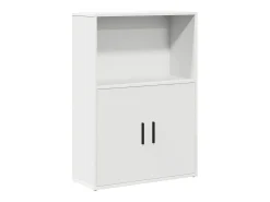 Estantería de madera de ingeniería blanca 60x24x85 cm
