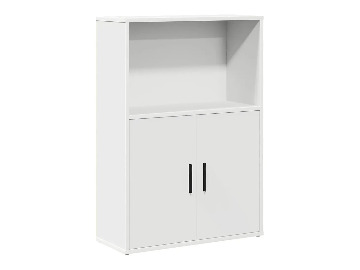 Estantería de madera de ingeniería blanca 60x24x85 cm