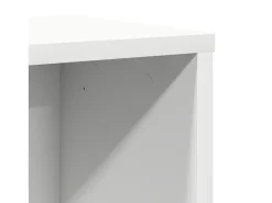 Estantería de madera de ingeniería blanca 60x24x85 cm
