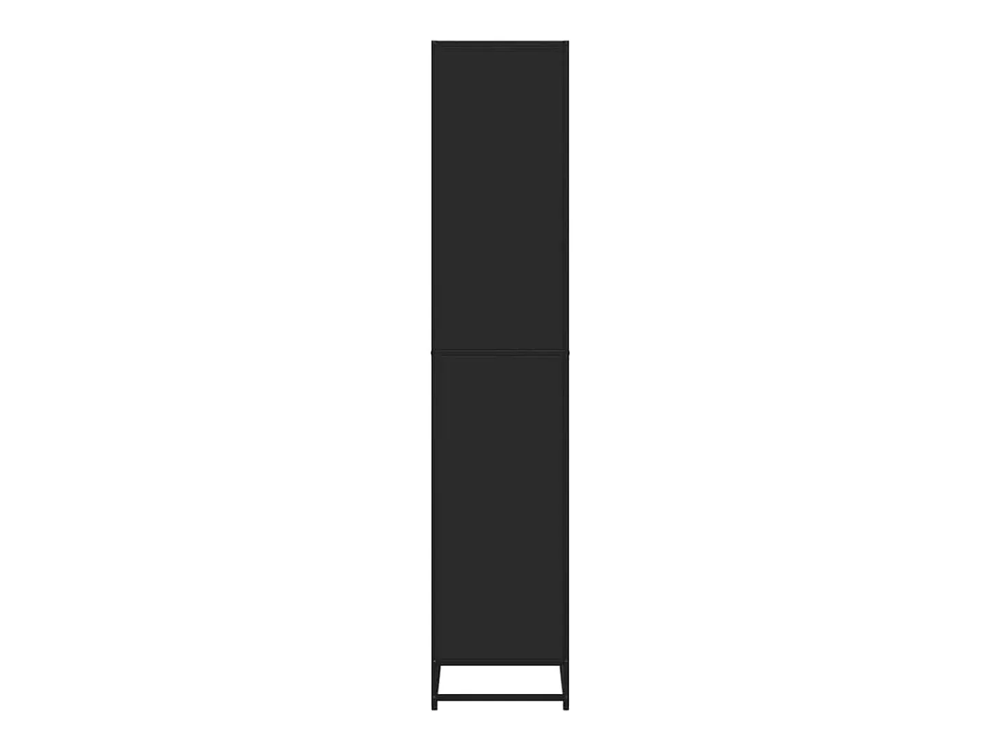 Estantería de madera de ingeniería negra 80,5x35x170,5 cm