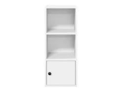 Estantería de madera de ingeniería blanca 31x24x77 cm