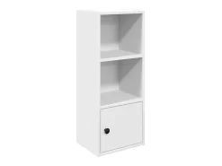 Estantería de madera de ingeniería blanca 31x24x77 cm