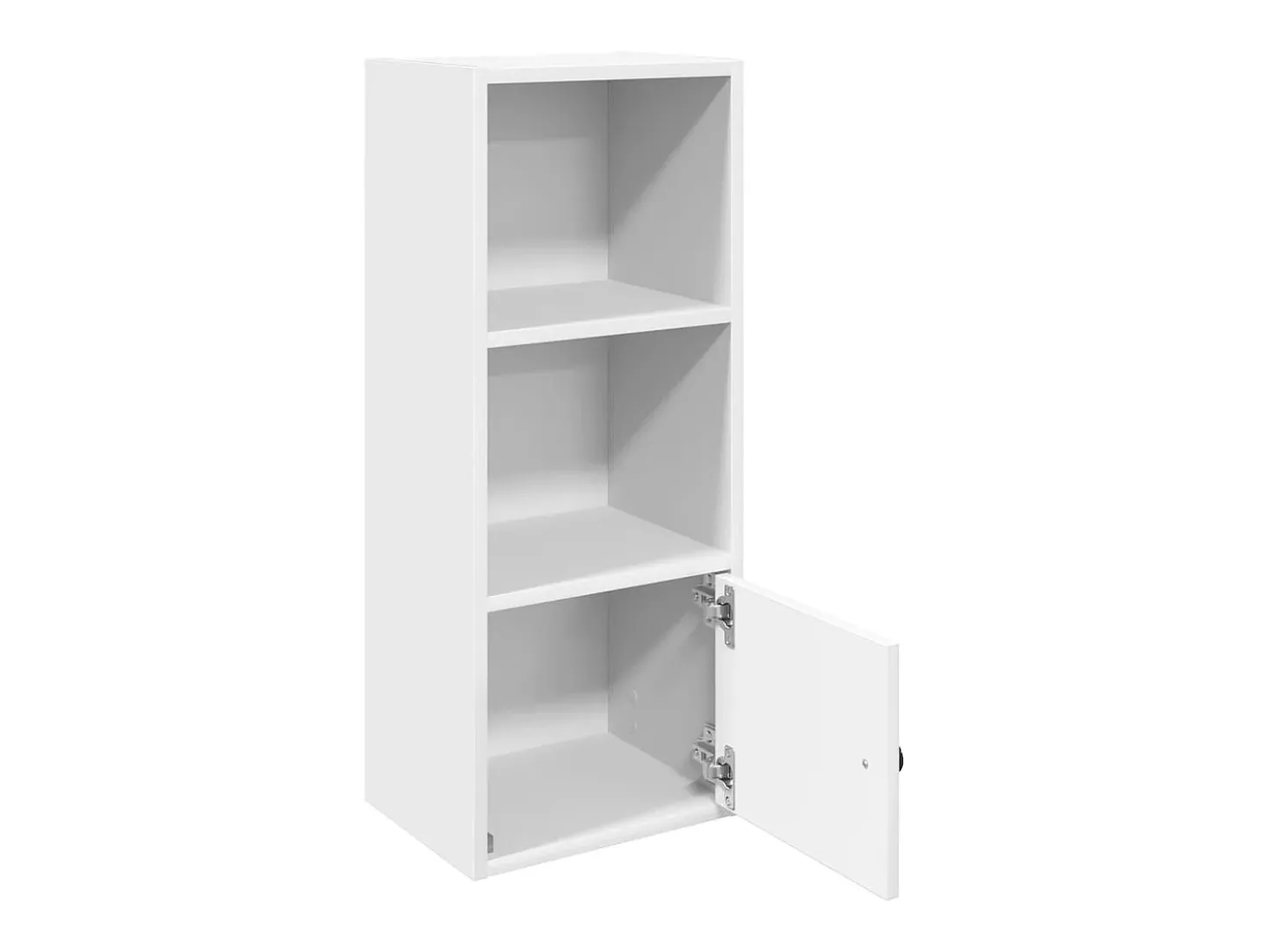 Estantería de madera de ingeniería blanca 31x24x77 cm