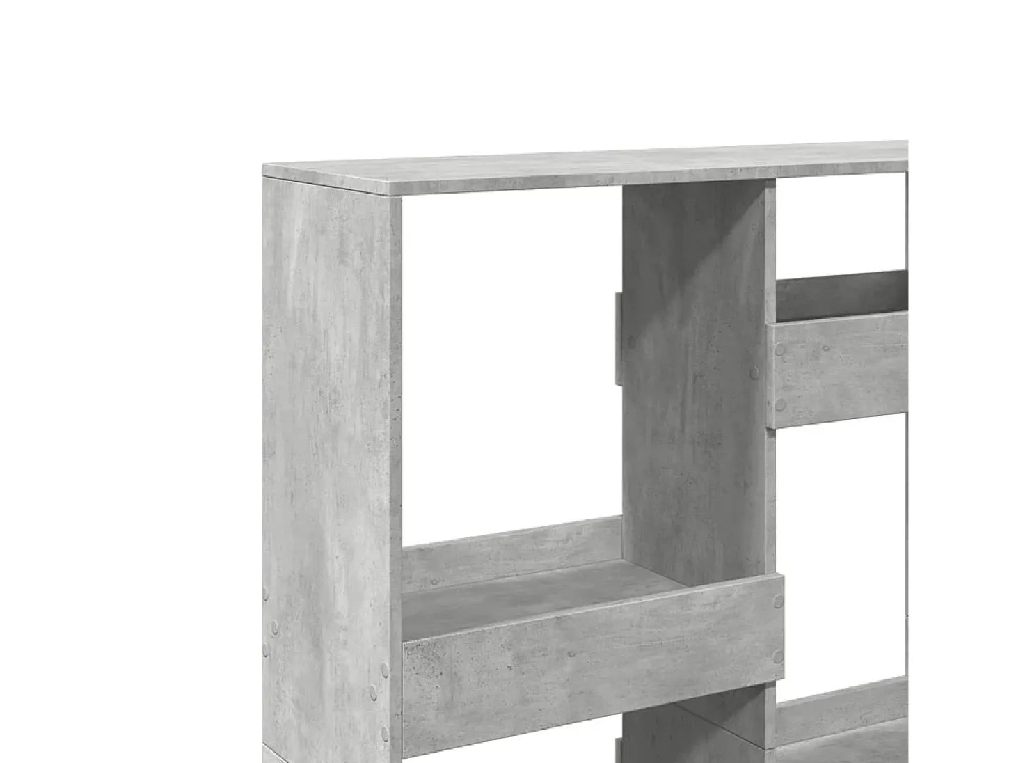 Estantería de madera de ingeniería gris hormigón 100x33x135 cm