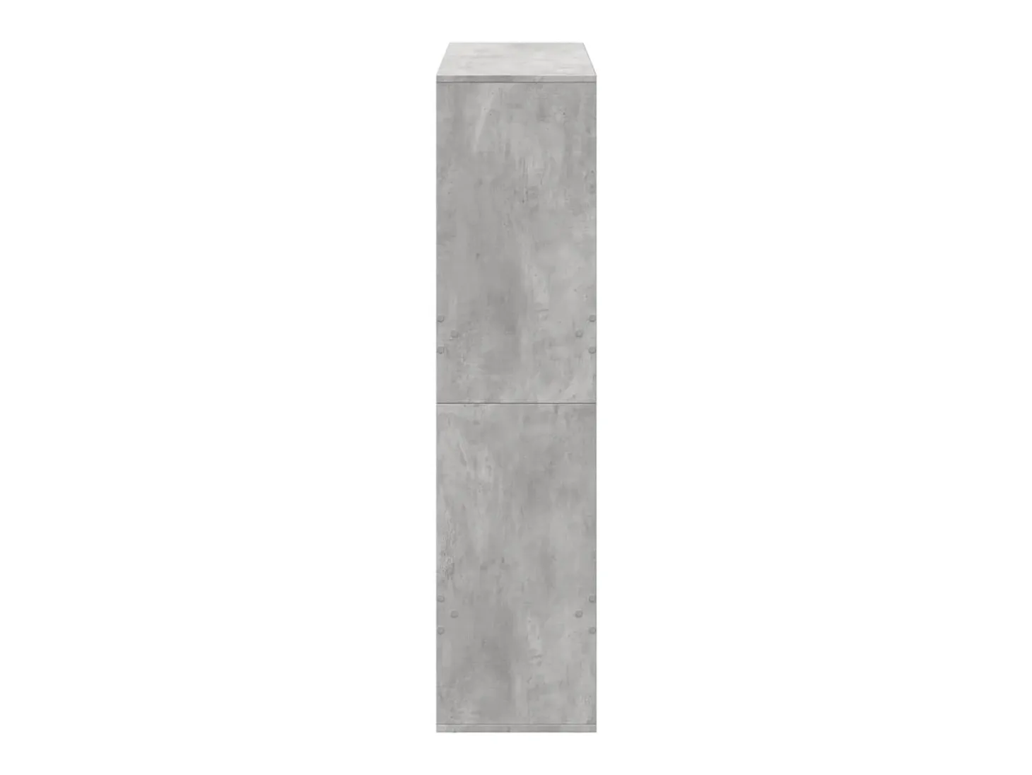 Estantería de madera de ingeniería gris hormigón 100x33x135 cm
