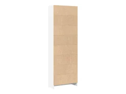 Estantería de madera de ingeniería blanca 60x24x176 cm
