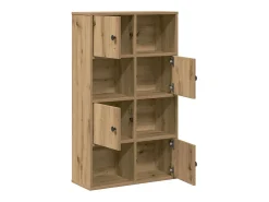 Estantería de madera de ingeniería roble artisan 60x24x101,5 cm