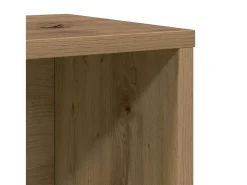 Estantería de madera de ingeniería roble artisan 60x24x101,5 cm