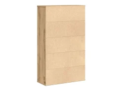 Estantería de madera de ingeniería roble artisan 60x24x101,5 cm