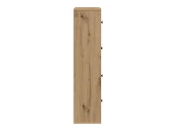 Estantería de madera de ingeniería roble artisan 60x24x101,5 cm