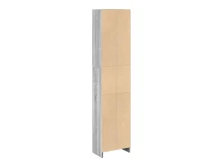 Estantería de madera de ingeniería gris Sonoma 40x24x176 cm