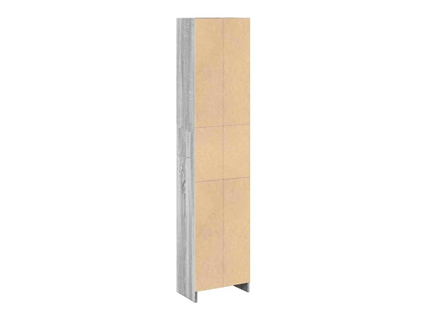 Estantería de madera de ingeniería gris Sonoma 40x24x176 cm