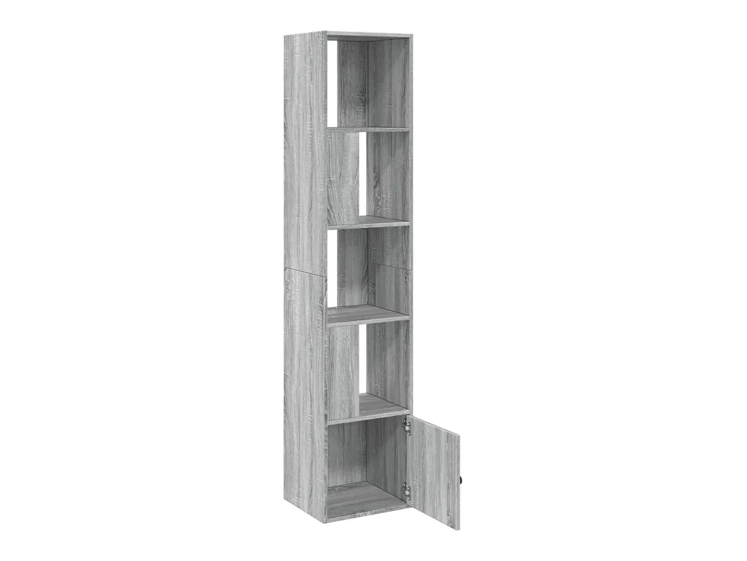 Estantería de madera de ingeniería gris Sonoma 40x36x189 cm