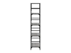 Estantería de madera de ingeniería gris Sonoma 50x33x153 cm