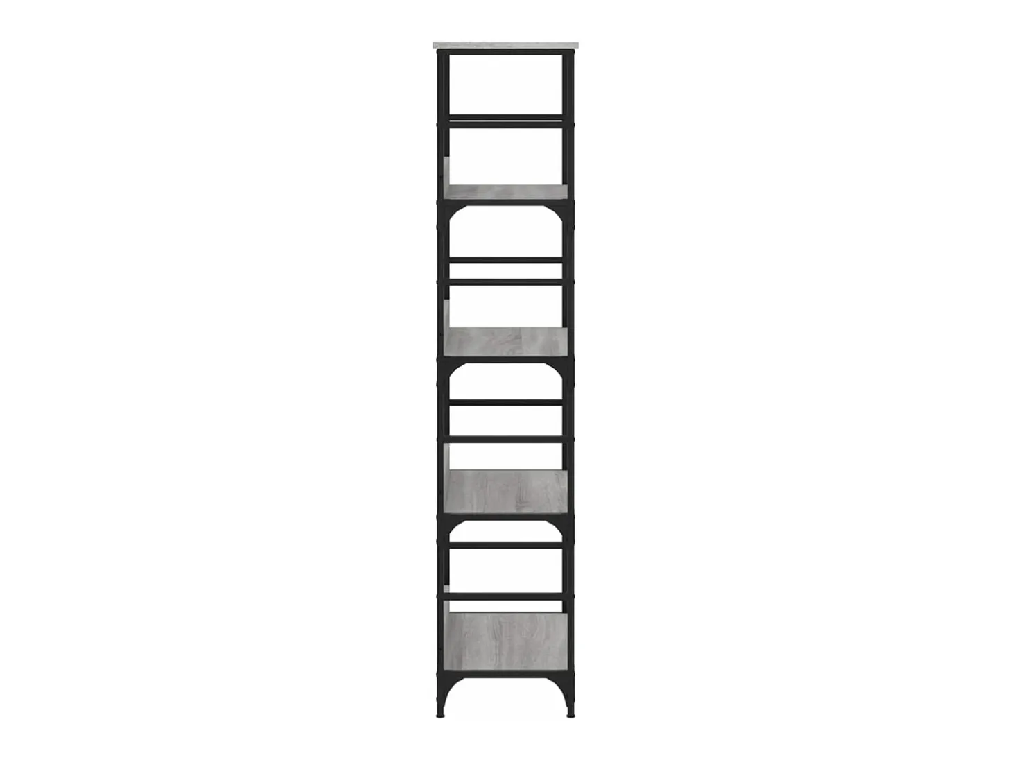 Estantería de madera de ingeniería gris Sonoma 50x33x153 cm