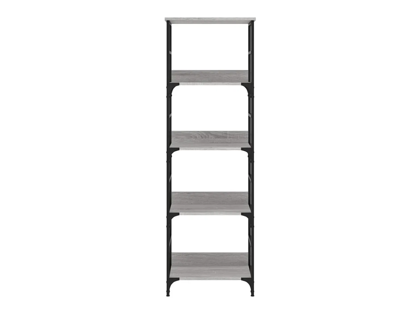 Estantería de madera de ingeniería gris Sonoma 50x33x153 cm