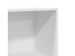 Estantería de madera de ingeniería blanca 40x30x114 cm