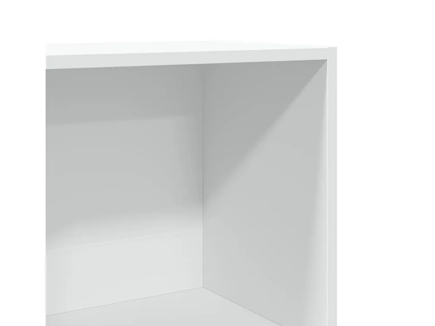 Estantería de madera de ingeniería blanca 40x30x114 cm
