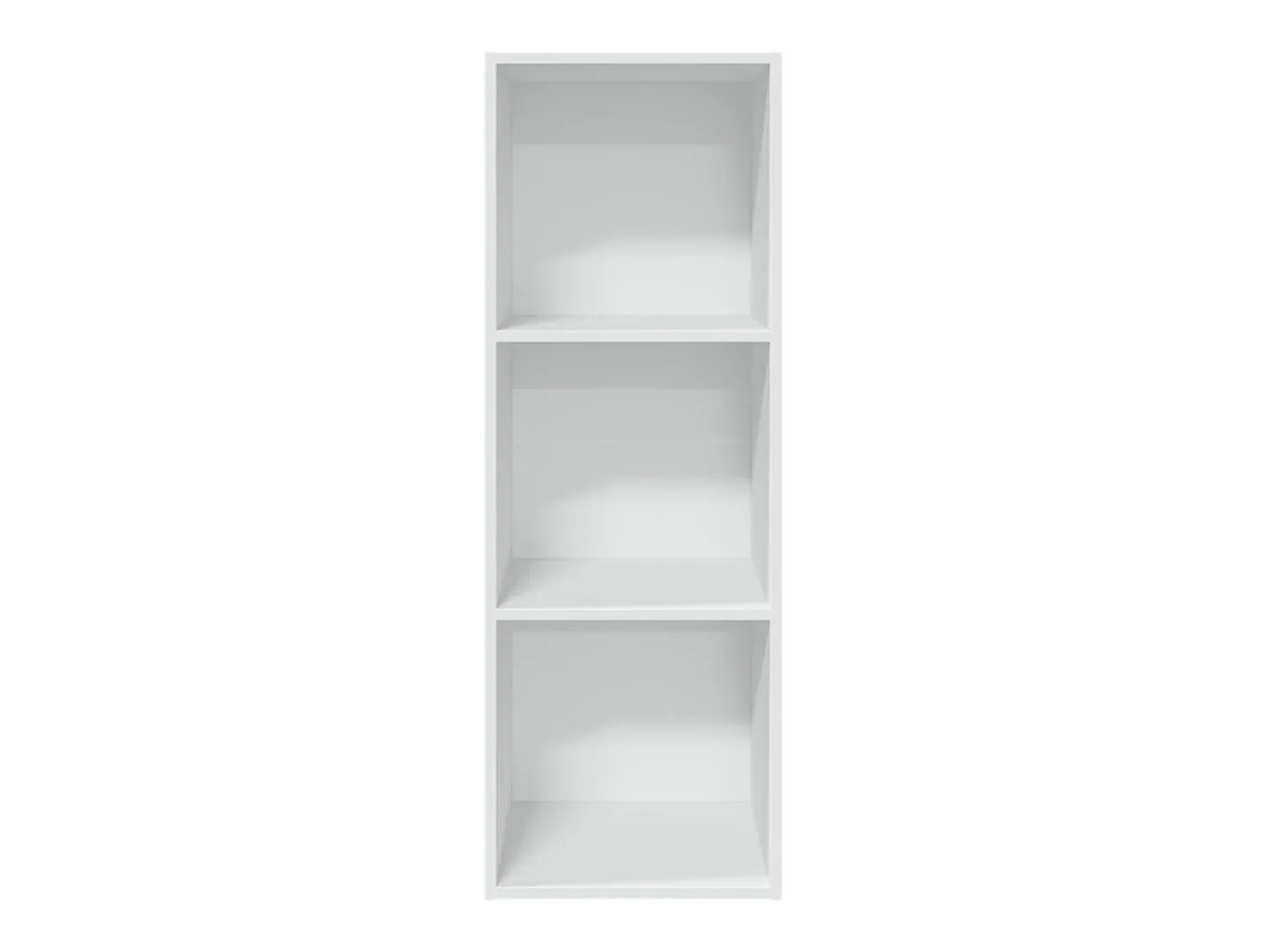 Estantería de madera de ingeniería blanca 40x30x114 cm