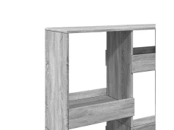 Estantería de madera de ingeniería gris Sonoma 100x33x135 cm