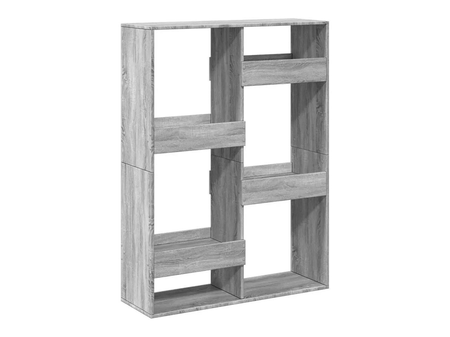Estantería de madera de ingeniería gris Sonoma 100x33x135 cm
