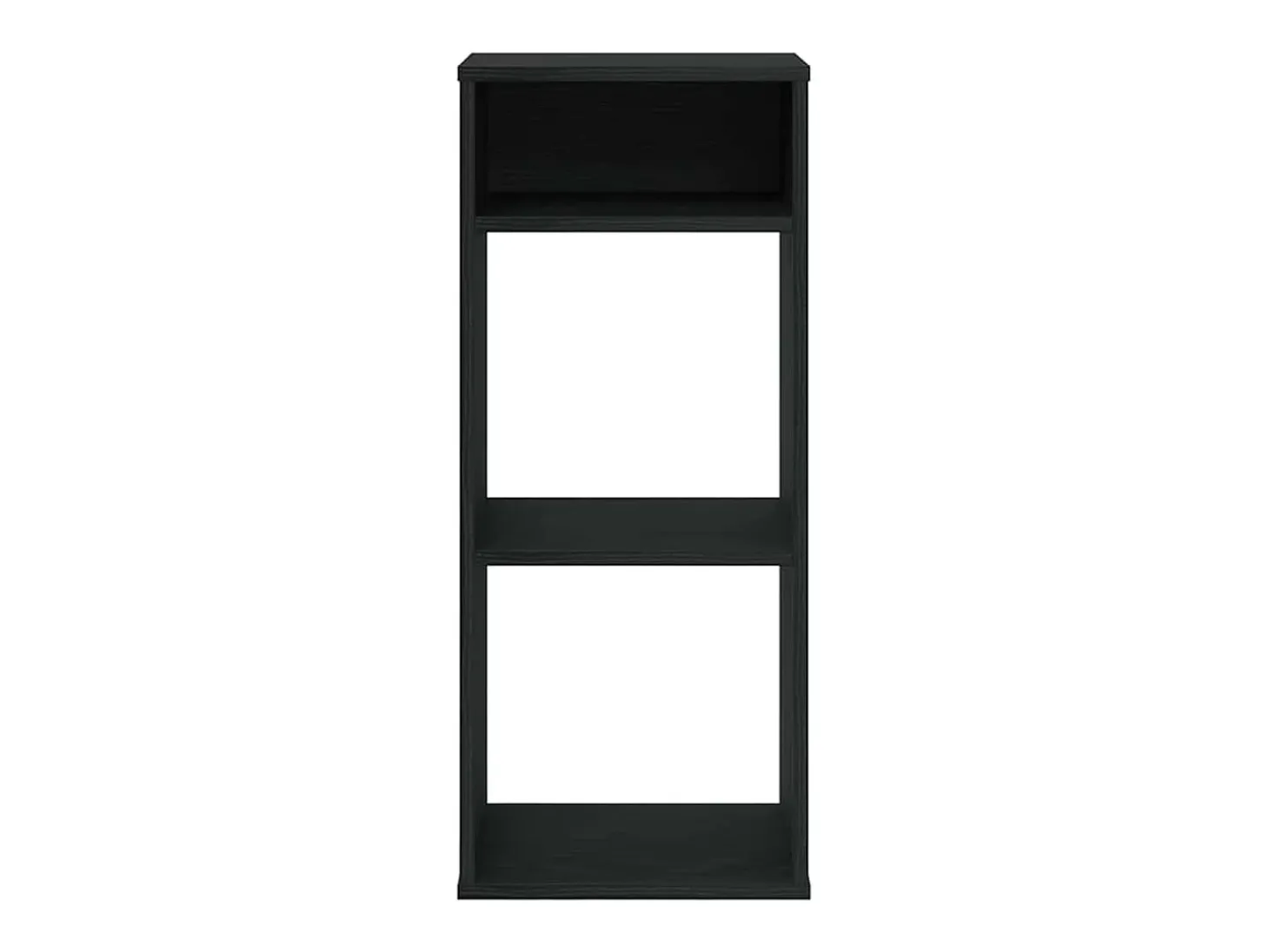 Estantería de madera de ingeniería negra 34x31x80 cm