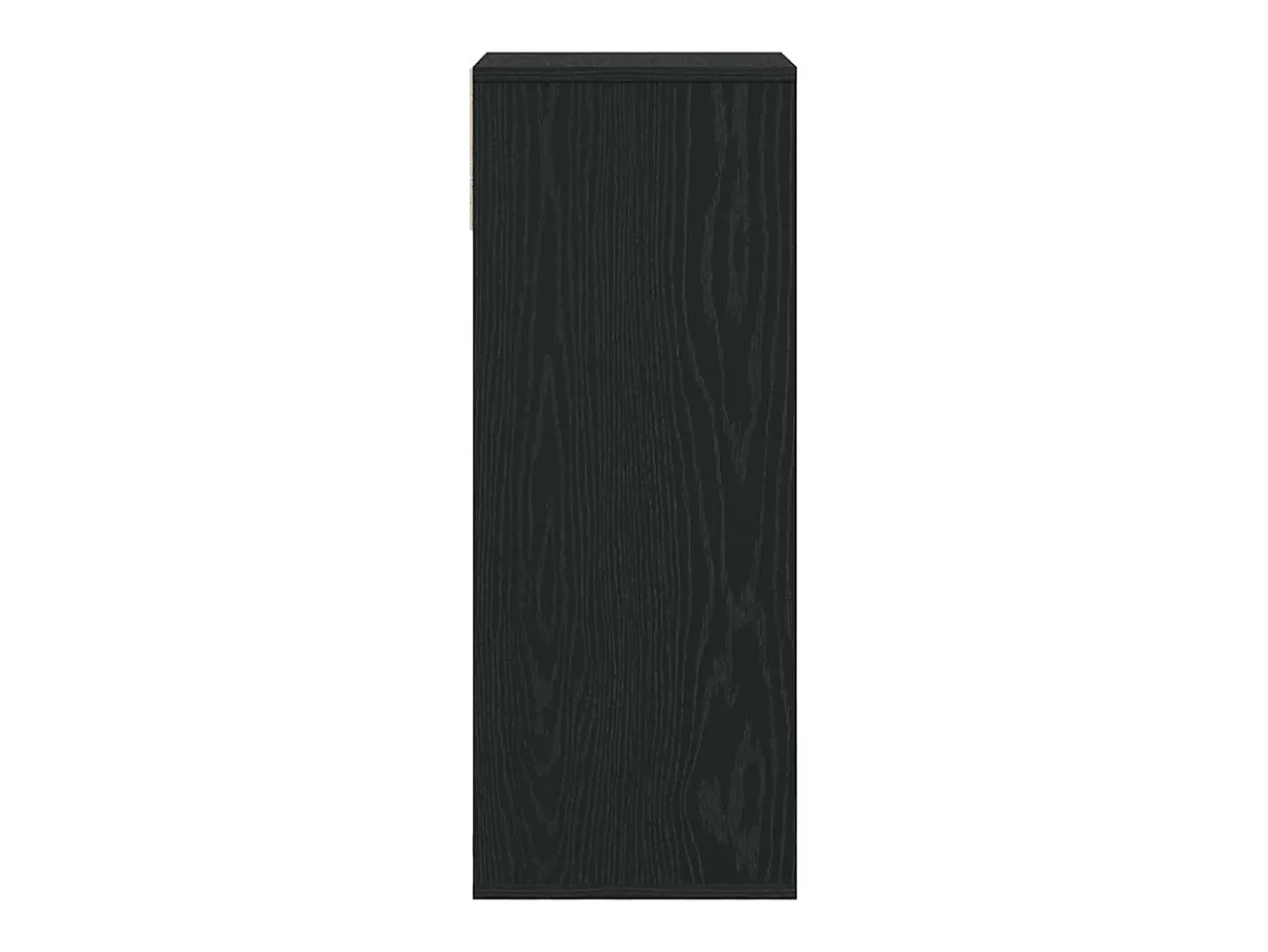 Estantería de madera de ingeniería negra 34x31x80 cm