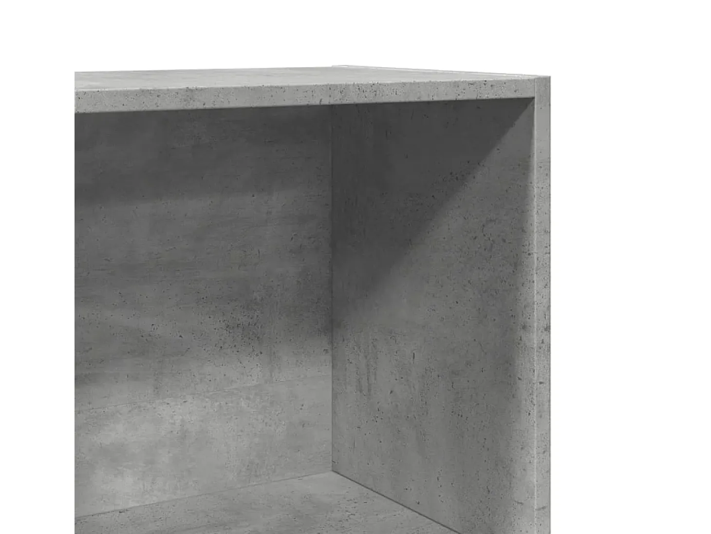 Estantería de madera de ingeniería gris hormigón 40x30x189 cm