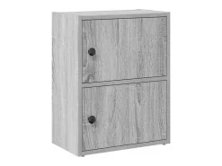 Estantería de madera de ingeniería gris sonoma 40x24x52 cm