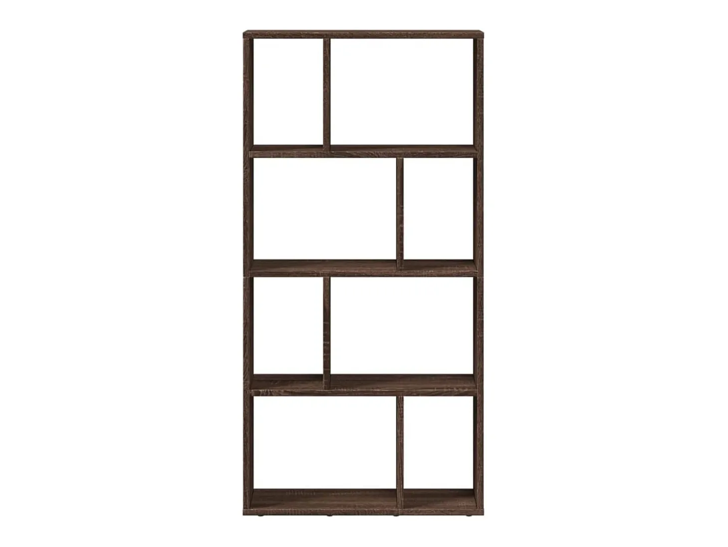 Estantería de madera de ingeniería marrón roble 60x20x120 cm