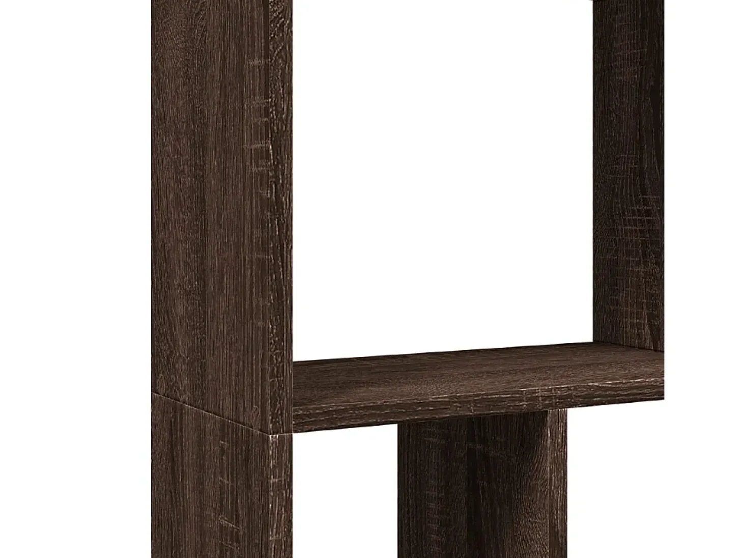 Estantería de madera de ingeniería marrón roble 60x20x120 cm