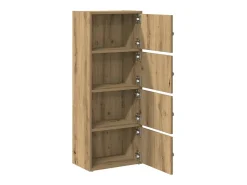 Estantería de madera de ingeniería roble artisan 40x24x102 cm