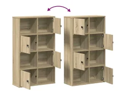 Estantería de madera de ingeniería roble sonoma 60x24x101,5 cm